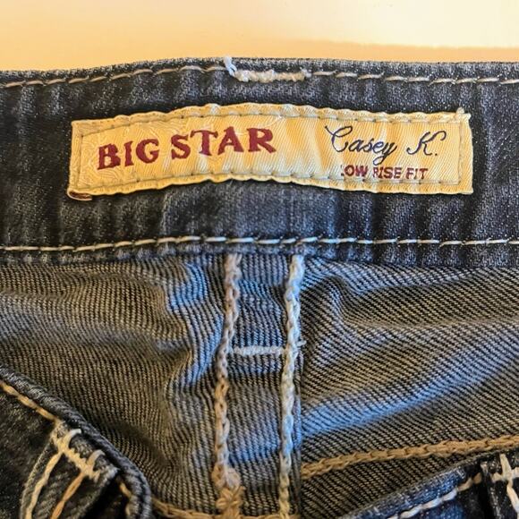 Big Star Jeans Women Size 27 L Casey K Low Rise Fit Western Pants Bootcut Rodeo - Picture 2 of 8